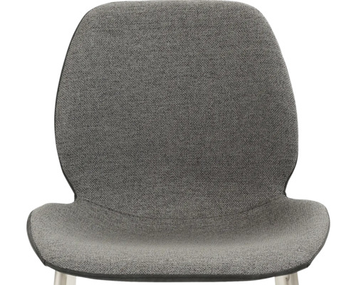 Detailopname van een stoel met stoffen bekleding