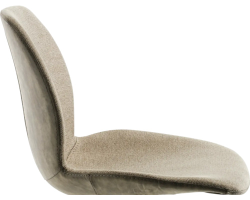 Detailaanzicht van een stoel met stoffen bekleding