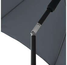 Detailopname van een parasol met verstelbaar scharnier