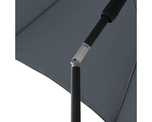 Detailopname van een parasol met verstelbaar scharnier