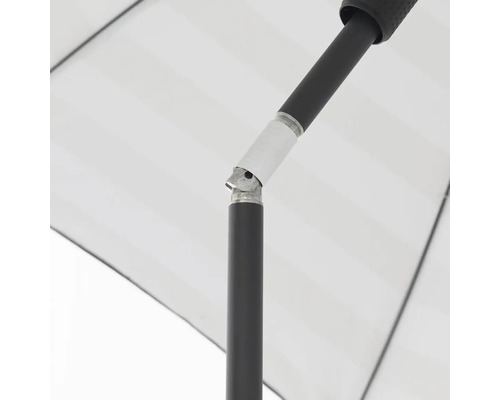 Detailweergave van een parasol met verstelbaar scharnier