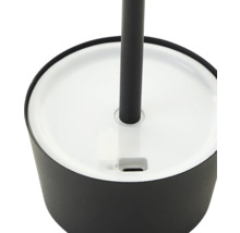 Detailopname van een toiletgarnituur met borstel