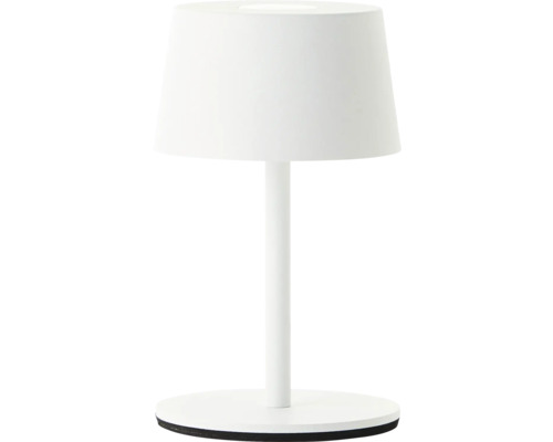 Witte tafellamp met lampenkap