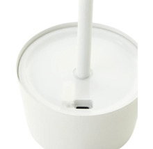 Detailopname van een witte staande lamp