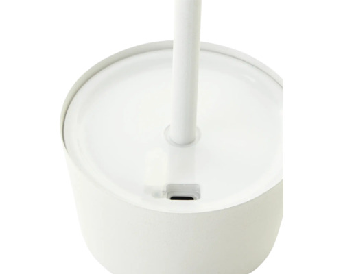 Detailopname van een witte staande lamp