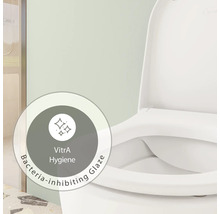 VitrA Hygiene bacterie-remmende glazuur op een toilet