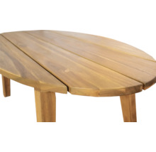 Ovale houten tafel met poten