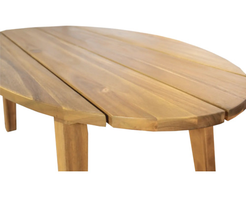 Ovale houten tafel met poten