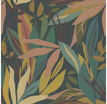 Behang met bladerenpatroon