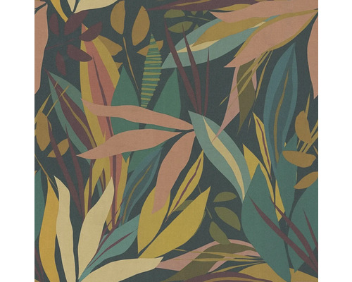 Behang met bladerenpatroon