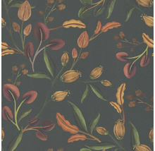 Behang met plantenmotief