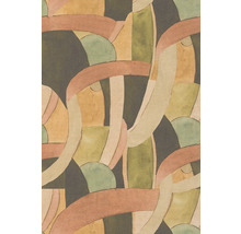 Abstract behangpatroon met overlappende geometrische vormen