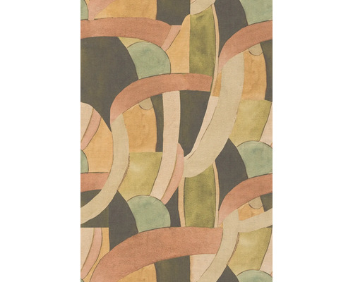 Abstract behangpatroon met overlappende geometrische vormen