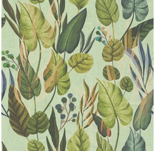 Behang met patroon en botanisch bladerdesign