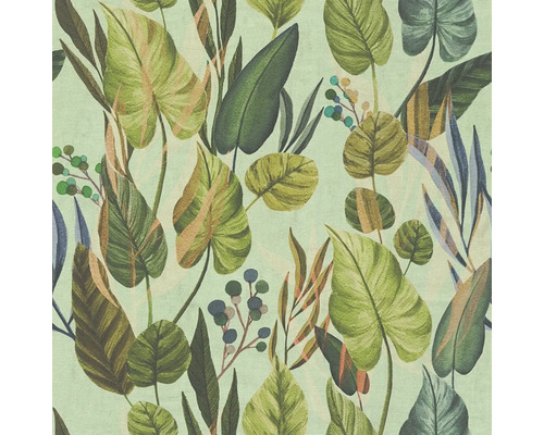 Behang met patroon en botanisch bladerdesign