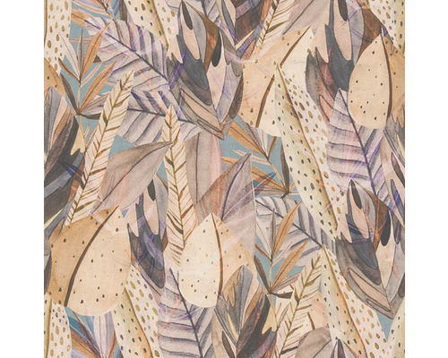 Behang met verenpatroon