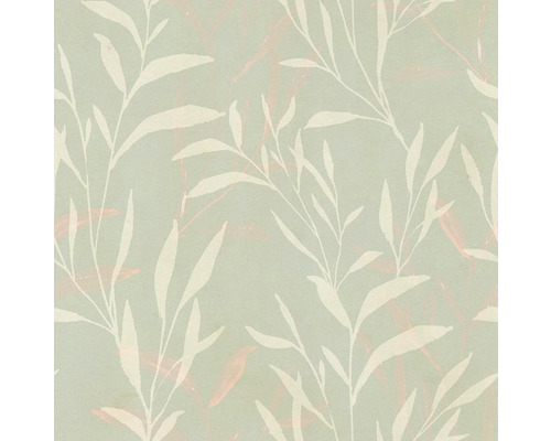 Behang met floraal bladpatroon