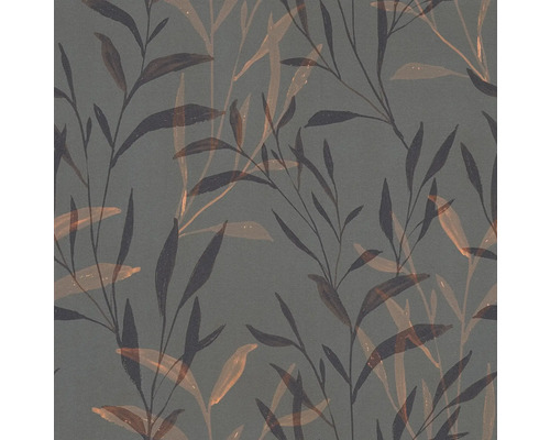 Behang met bladerpatroon