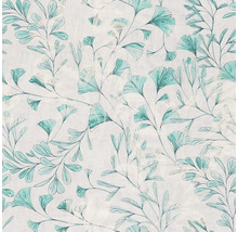 Behang met bladerpatroon