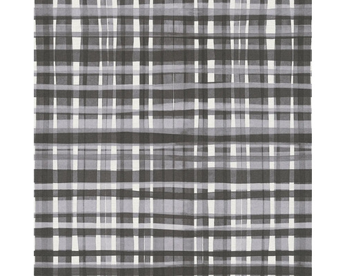 Grijs geruit stofpatroon als metertgoed voor woningtextiel.
