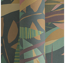 Close-up van een behang met abstract bladmotief