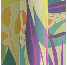 Close-up van een behang met patroon en plantmotieven