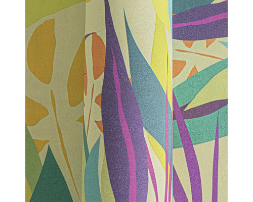 Close-up van een behang met patroon en plantmotieven