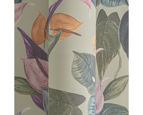 Behang met plantenmotief