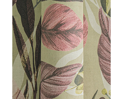 Behang met bladerdessin