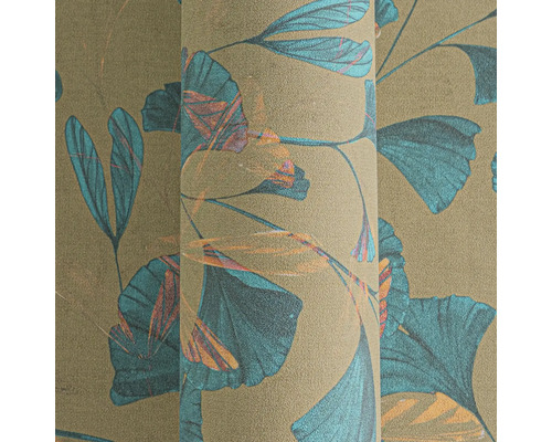 Rol vinylbehang met bladmotief