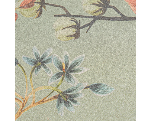 Close-up van een behang met bloemmotief