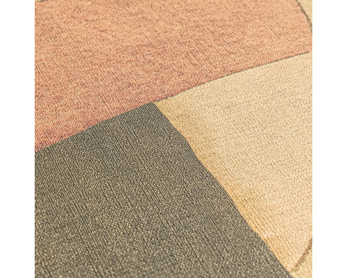 Close-up van een patroonbehang met geometrische vormen