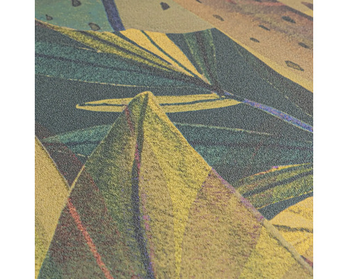 Close-up van een gestructureerd oppervlak met abstract bladmotief