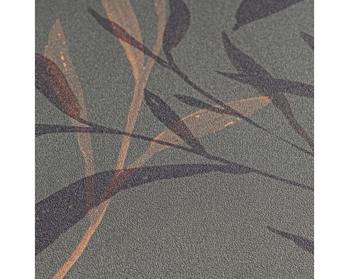 Close-up van een behang met een bladmotief