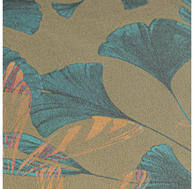 Close-up van een behang met ginkgo-bladmotief