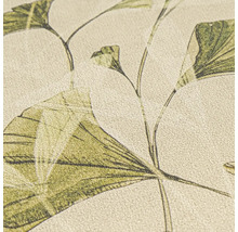 Detailopname van een behang met plantmotieven