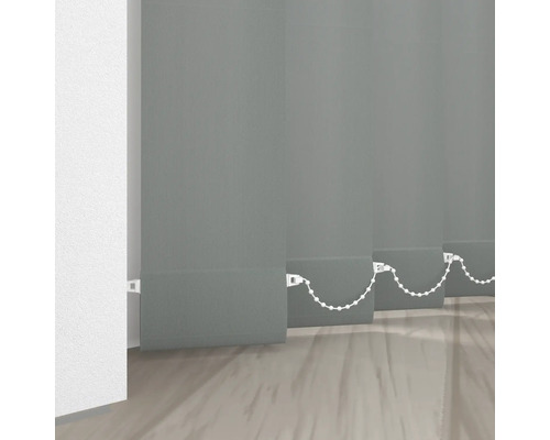 Grijze lamellen met kettingbediening voor lichtregeling