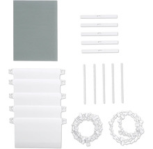 Vouwgordijn met accessoires voor montage