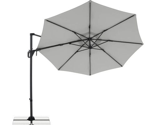 Vrijhangende parasol met voet