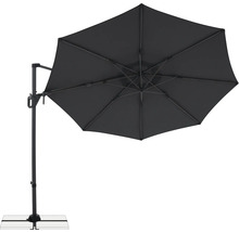 Vrijstaande parasol met kruisvoet voor buiten