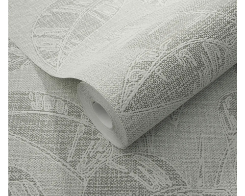 Behangrol met bladmotief.