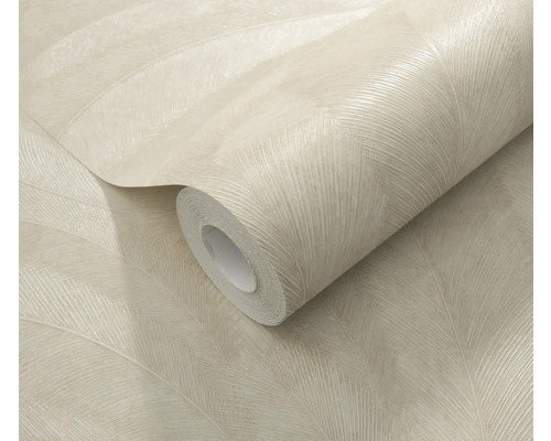 Rol behang met bladmotief