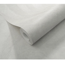 Rol wit behang met bladmotief