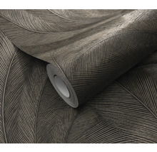 Rol vliesbehang met verenontwerp