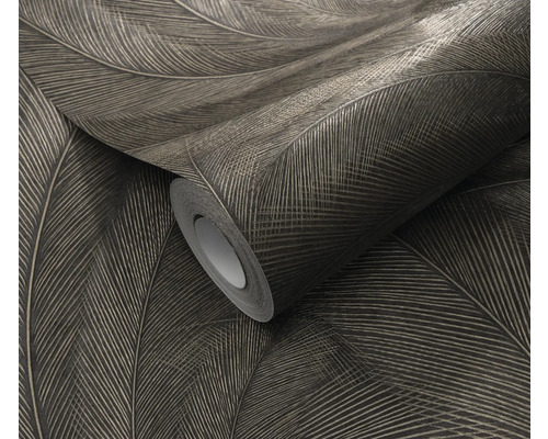 Rol vliesbehang met verenontwerp