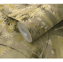 Behangrol met plantenpatroon