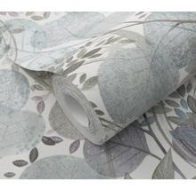 Behangrol met bladerenmotief