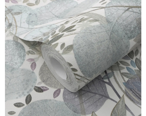 Behangrol met bladerenmotief