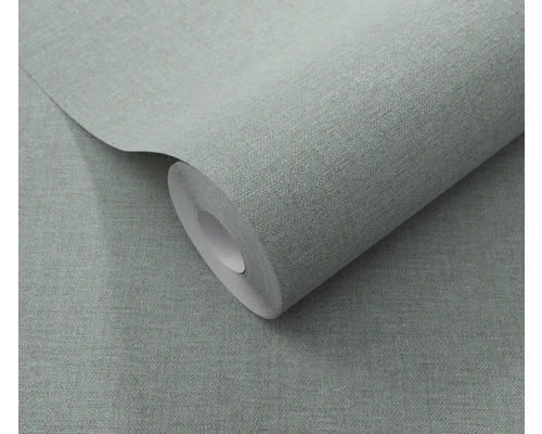 Een rol textielbehang met fijne structuur.