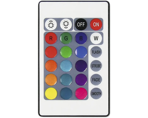 Afstandsbediening voor ledverlichting met kleurselectie en verschillende modi